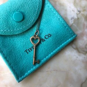 Authentic Tiffany & Co. Key Pendant Necklace